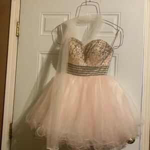 May Queen Party dress pink Pastel , topples